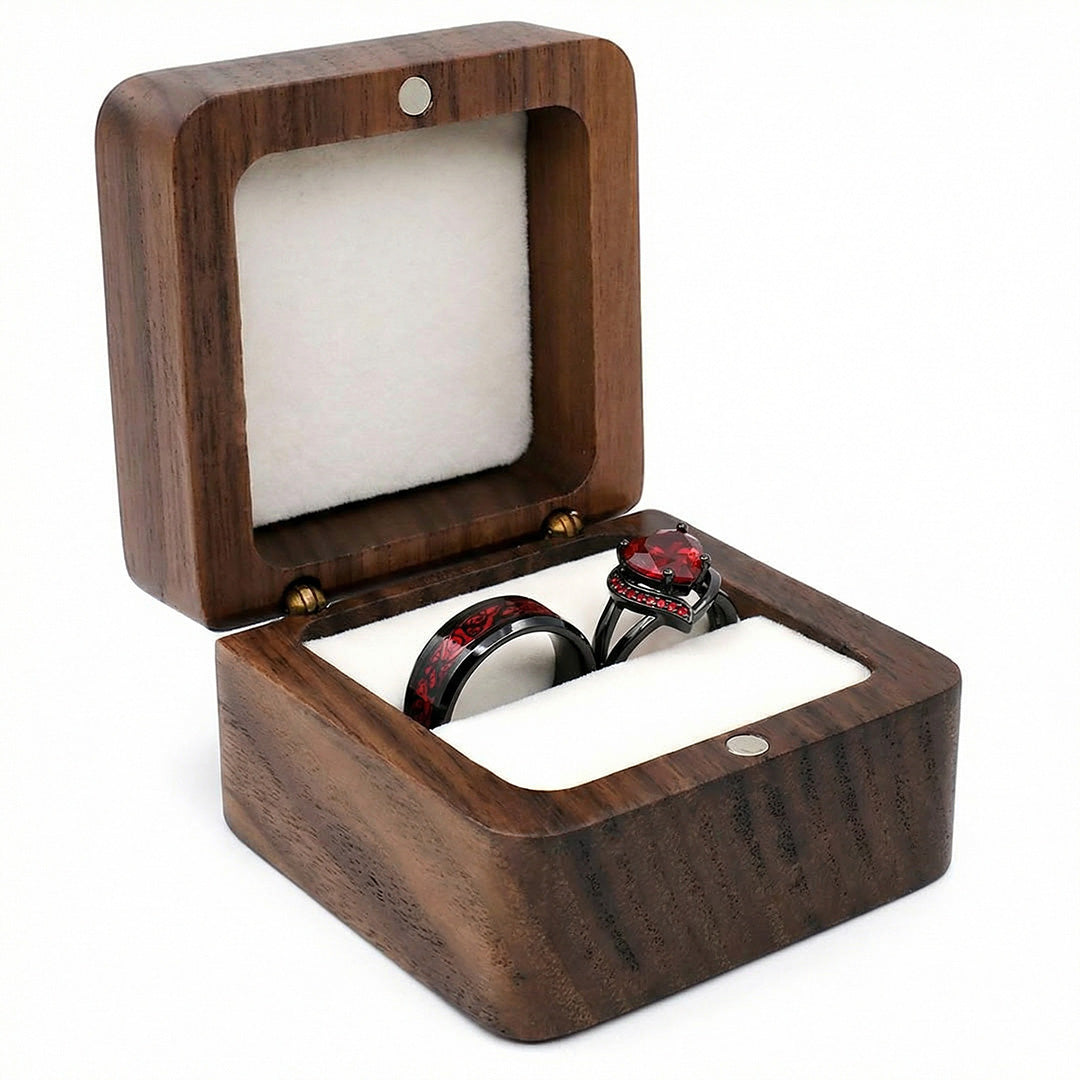 Wooden Rings Box