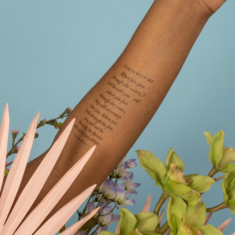 Scripture Reminders - Temporary Scripture Tattoos