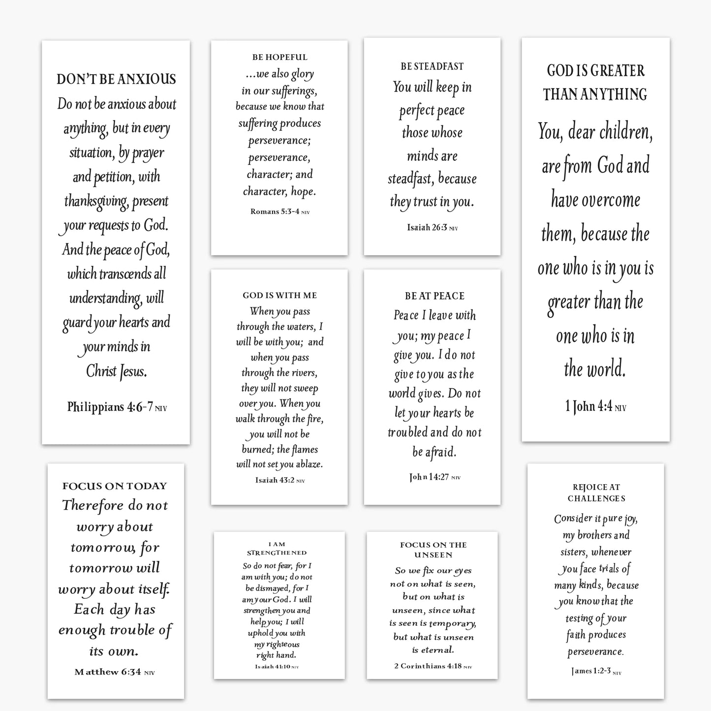 Scripture Reminders - Temporary Scripture Tattoos