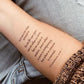 Scripture Reminders - Temporary Scripture Tattoos