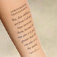 Scripture Reminders - Temporary Scripture Tattoos